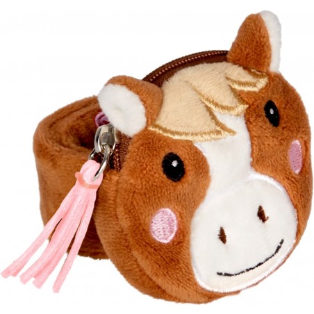 Klaparmband paard met portemonnee