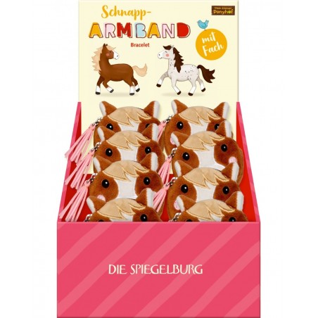 Klaparmband paard met portemonnee