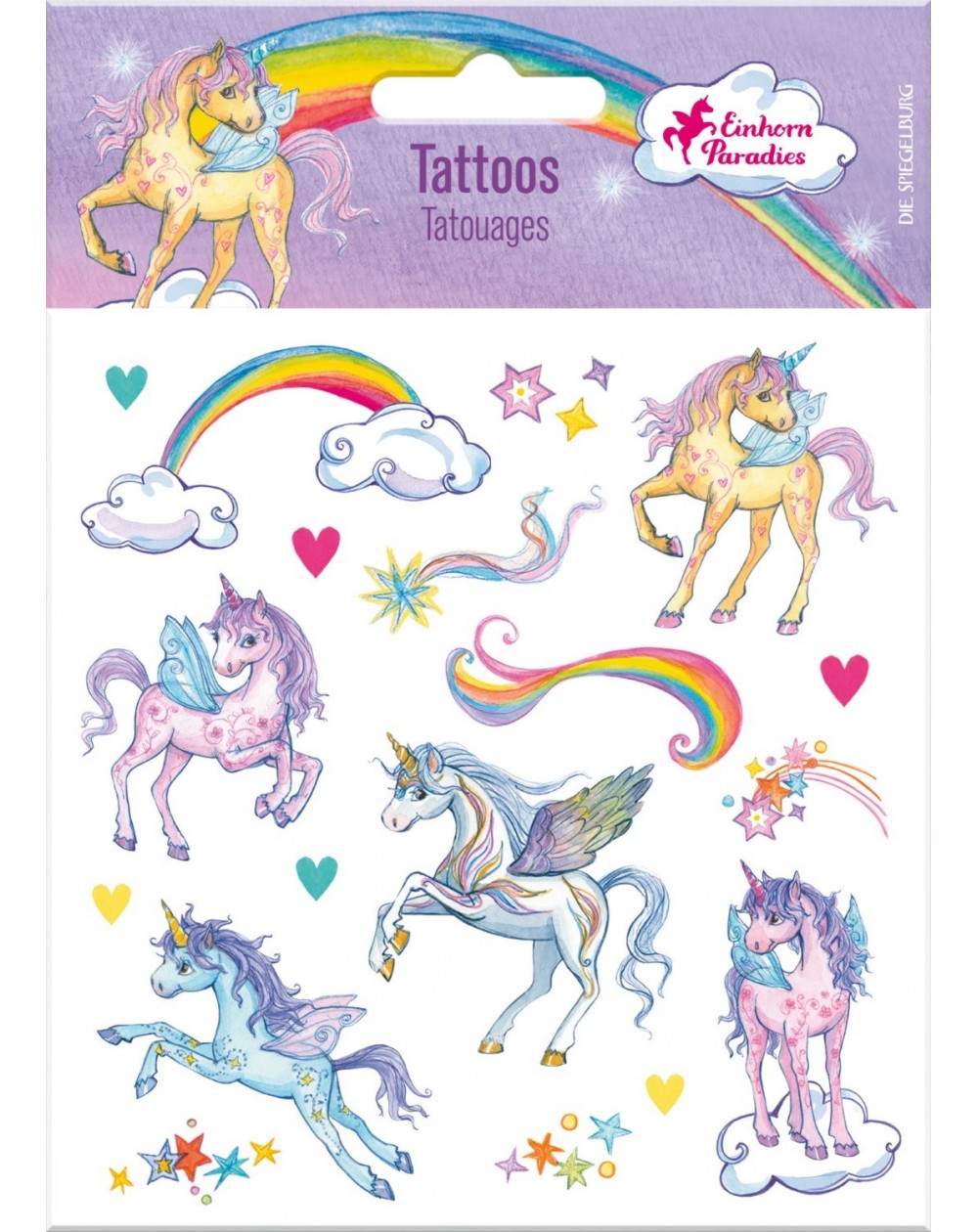 Tatoeages eenhoorn glitter tattoo