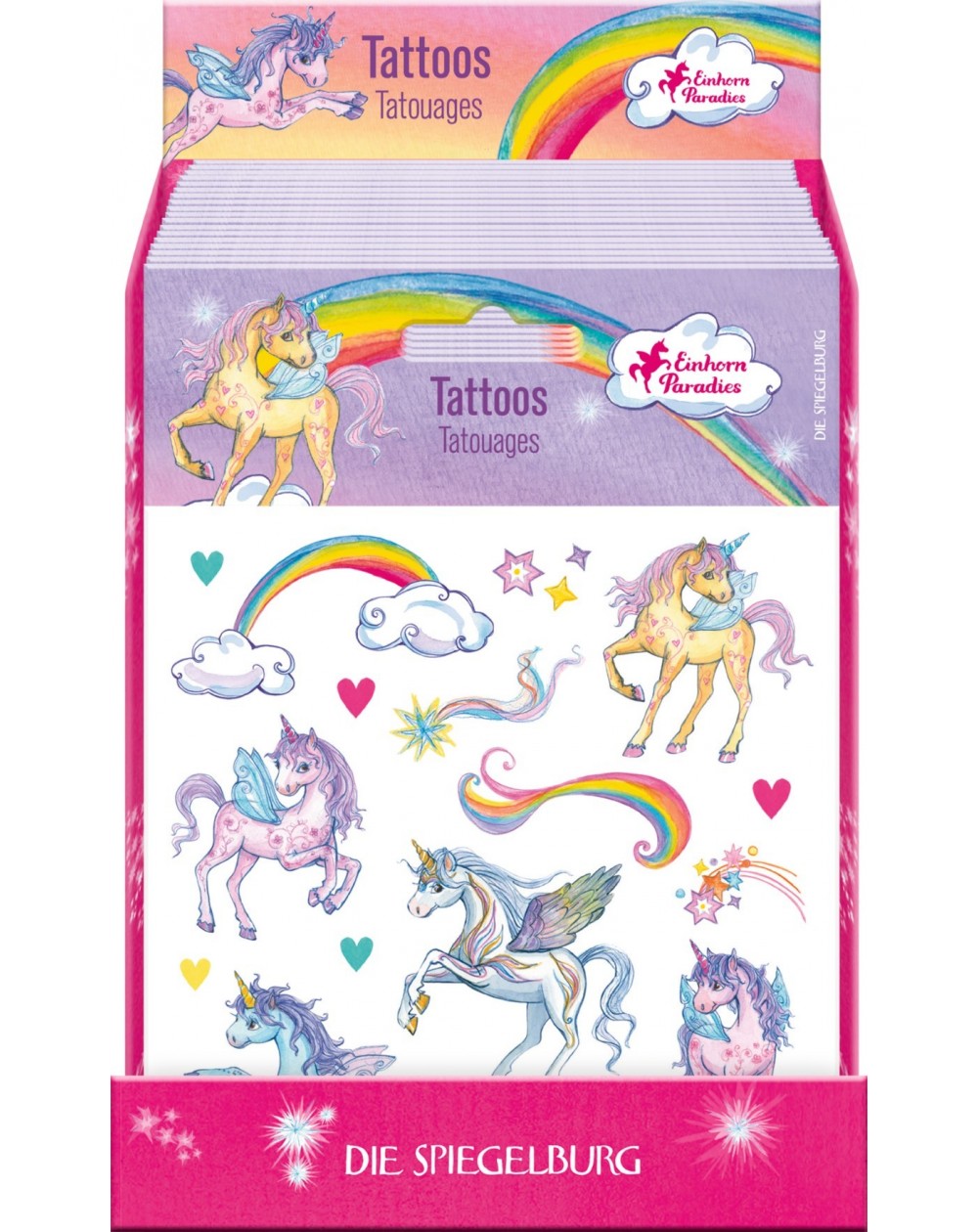 Tatoeages eenhoorn glitter tattoo