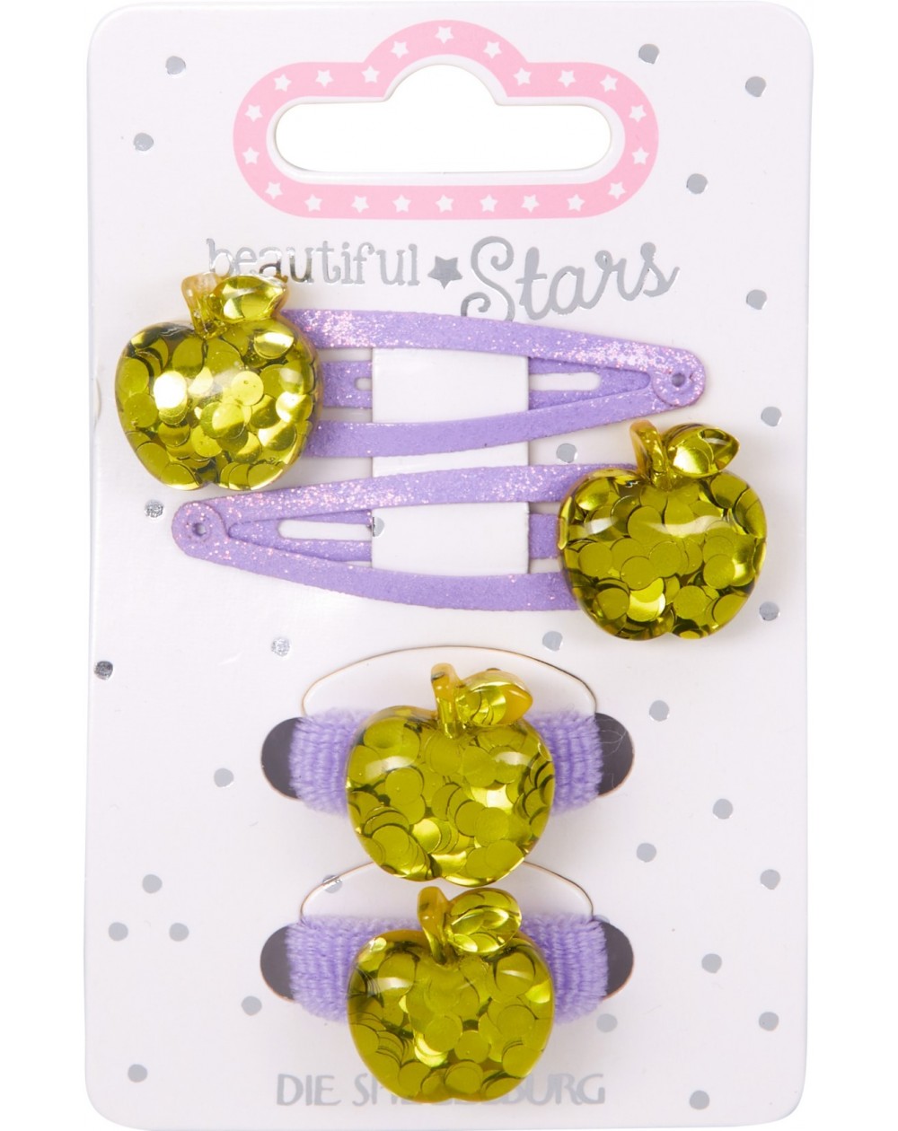 Haarclip + elestiek Appel