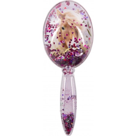 Haarborstel met glitters Paardenvrienden