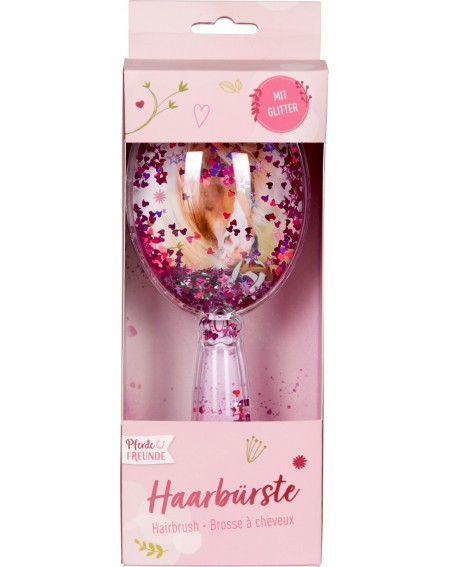 Haarborstel met glitters